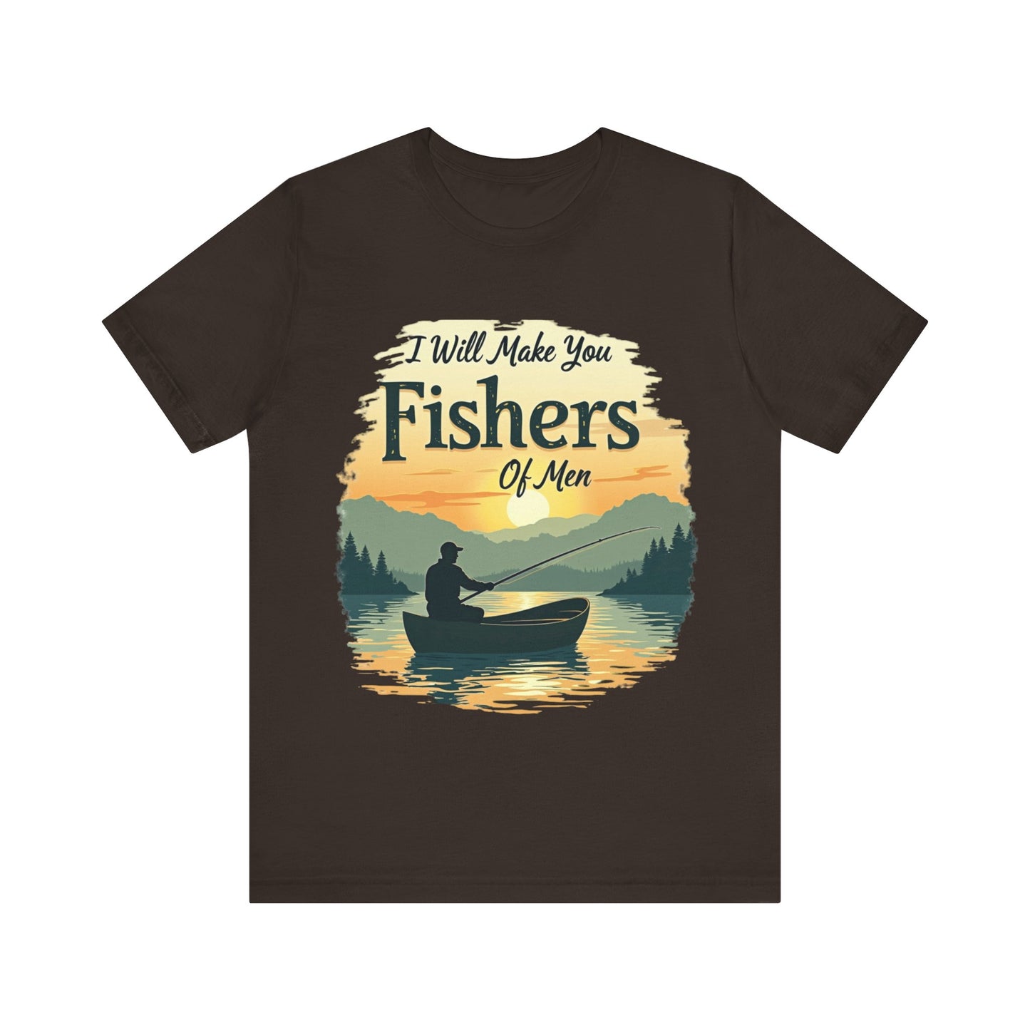 Bold 'Fishers of Men' t-shirt – evangelism-inspired Christian design from Klippette"