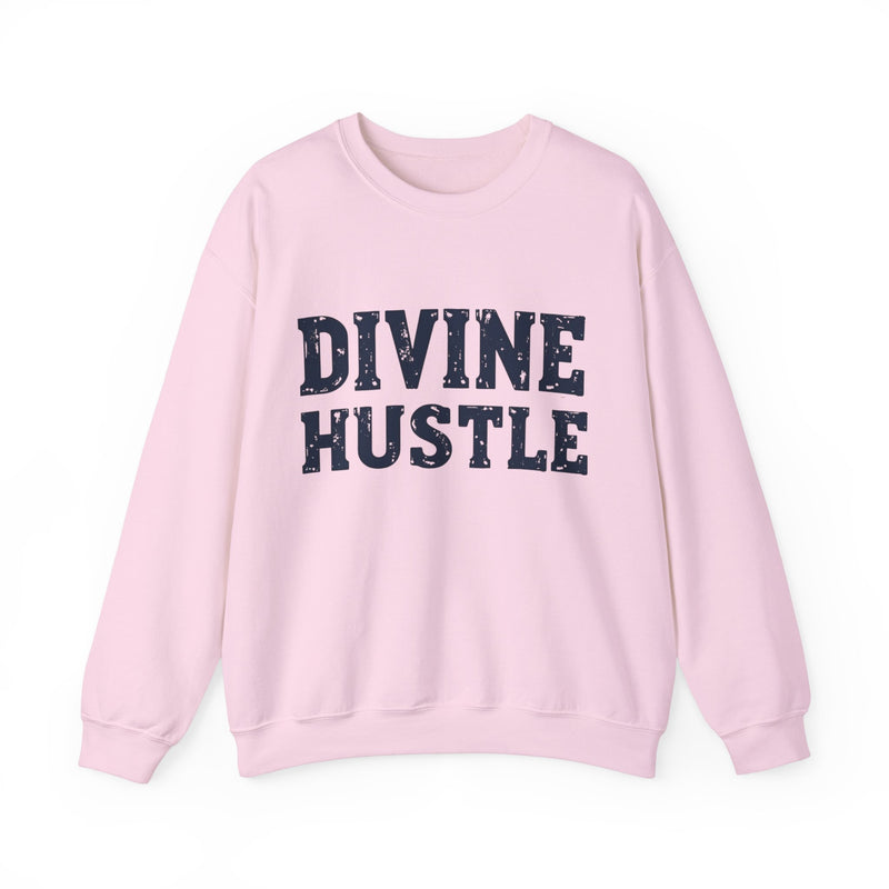 Modern Christian t-shirt with 'Divine Hustle' design – spiritual ambition theme by Klippette