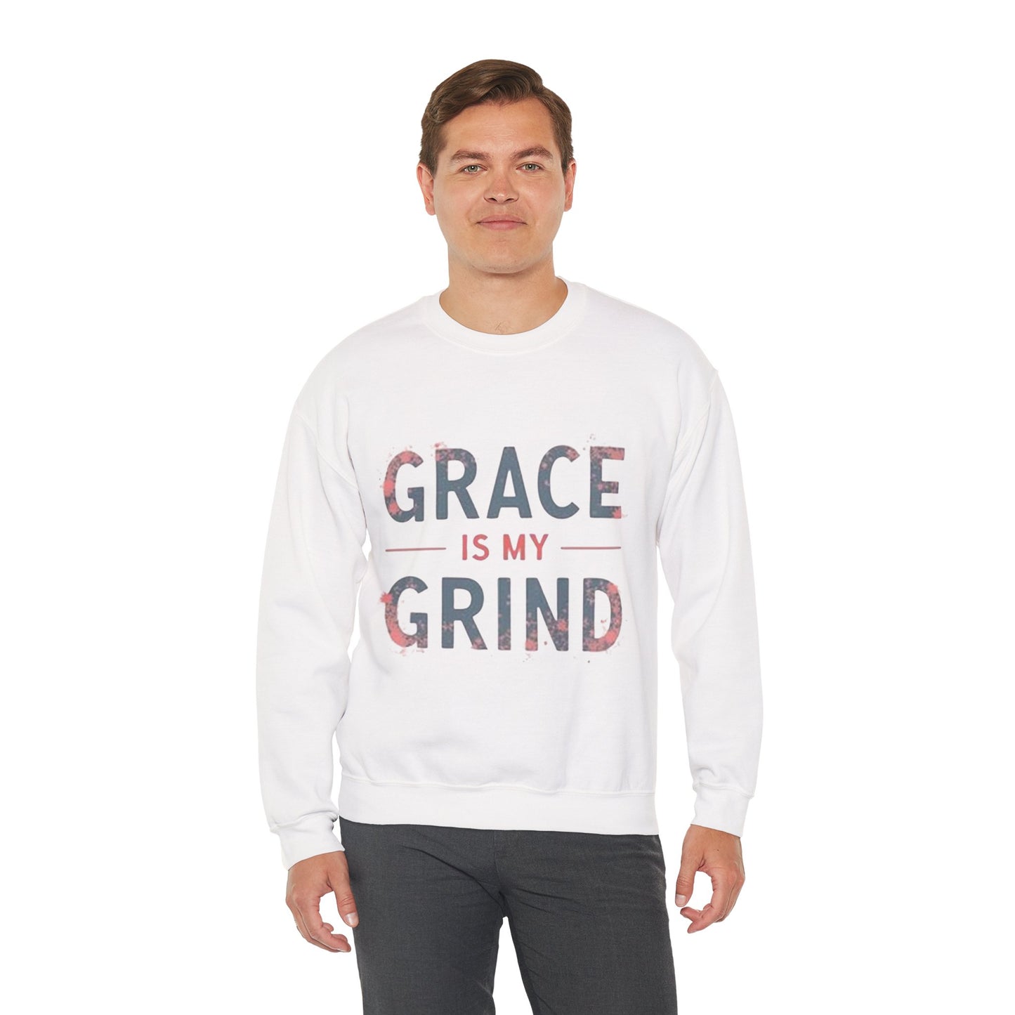 Grace is My Grind -Inspirational Crewneck Sweatshirt - Klippette Joy