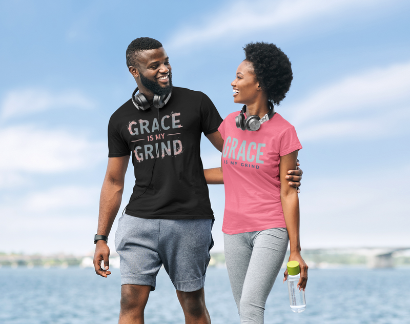 Grace is My Grind Pastel T-Shirt - Klippette Joy