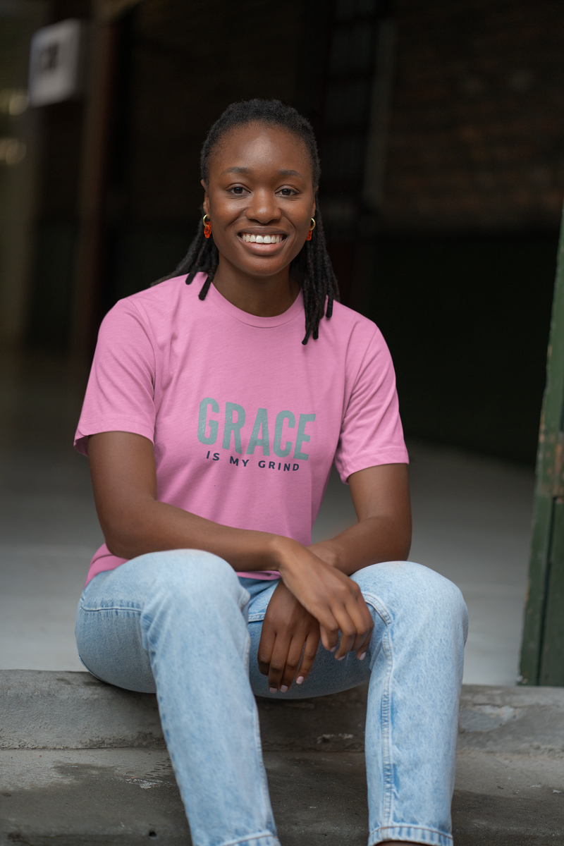 Grace is My Grind Pastel T-Shirt - Klippette Joy