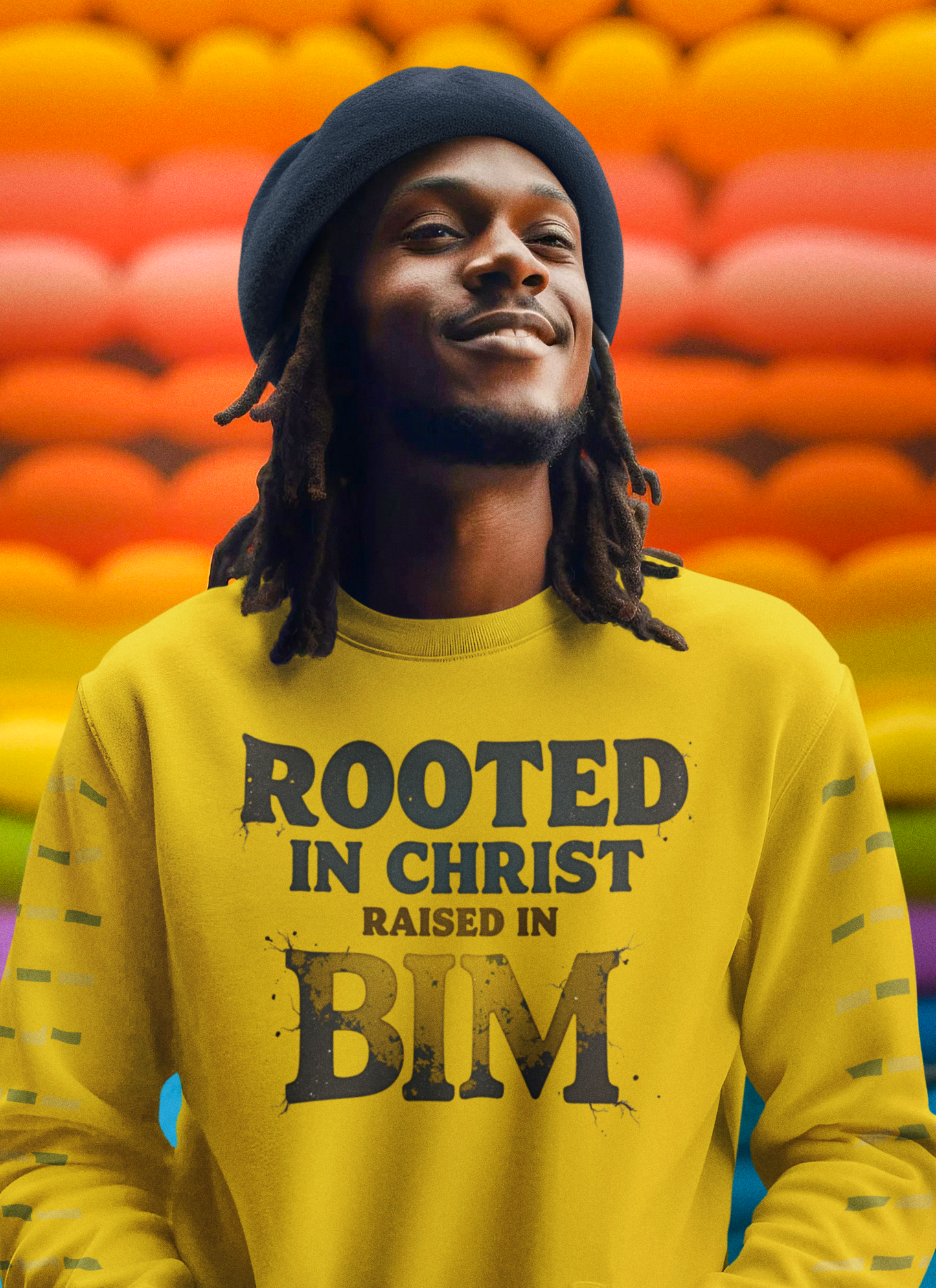 Rooted in Christ, Raised in Bim - Crewneck Sweatshirt