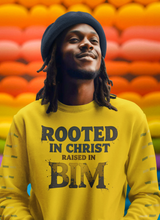 Rooted in Christ, Raised in Bim - Crewneck Sweatshirt