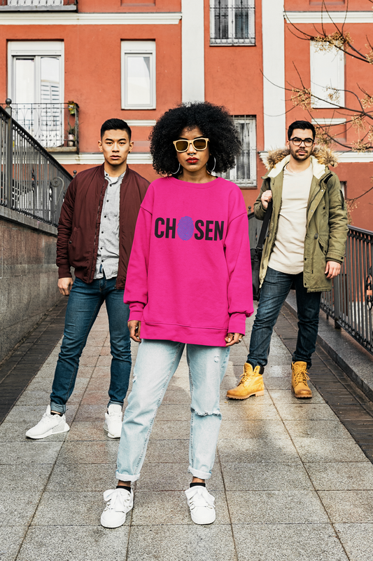 CHOSEN"  – Fingerprint Identity Crewneck Sweatshirt - Klippette Joy