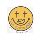 Joy Comes Easy – Smiley Face Faith Sticker