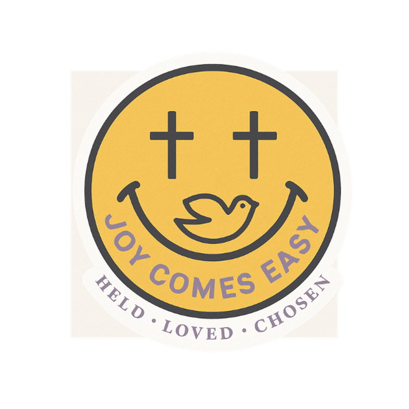 Joy Comes Easy – Smiley Face Faith Sticker
