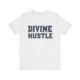 Modern Christian t-shirt with 'Divine Hustle' design – spiritual ambition theme by Klippette