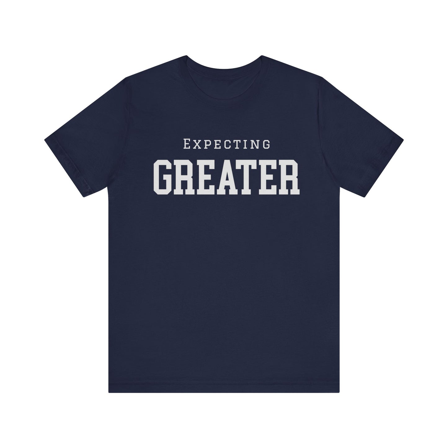 Faith-based sweatshirt with 'Expecting Greater' message – hopeful and bold Christian apparel by Klippette"