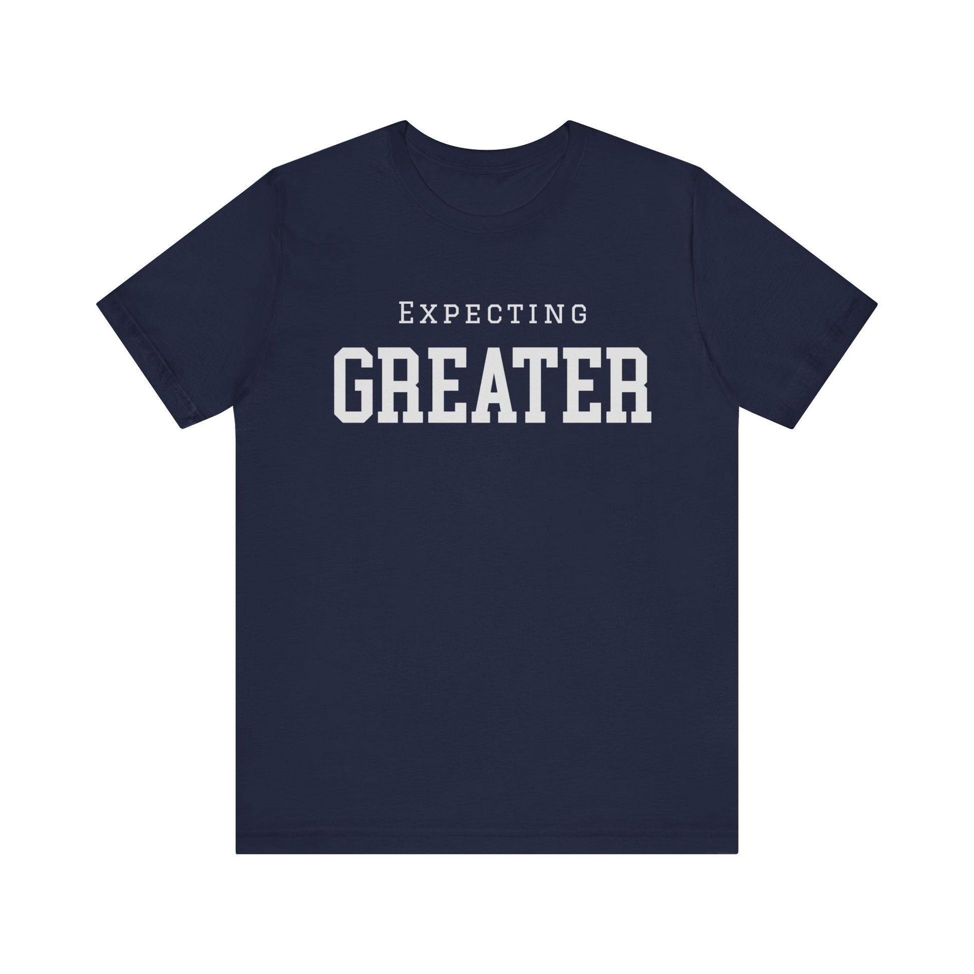 Faith-based sweatshirt with 'Expecting Greater' message – hopeful and bold Christian apparel by Klippette"