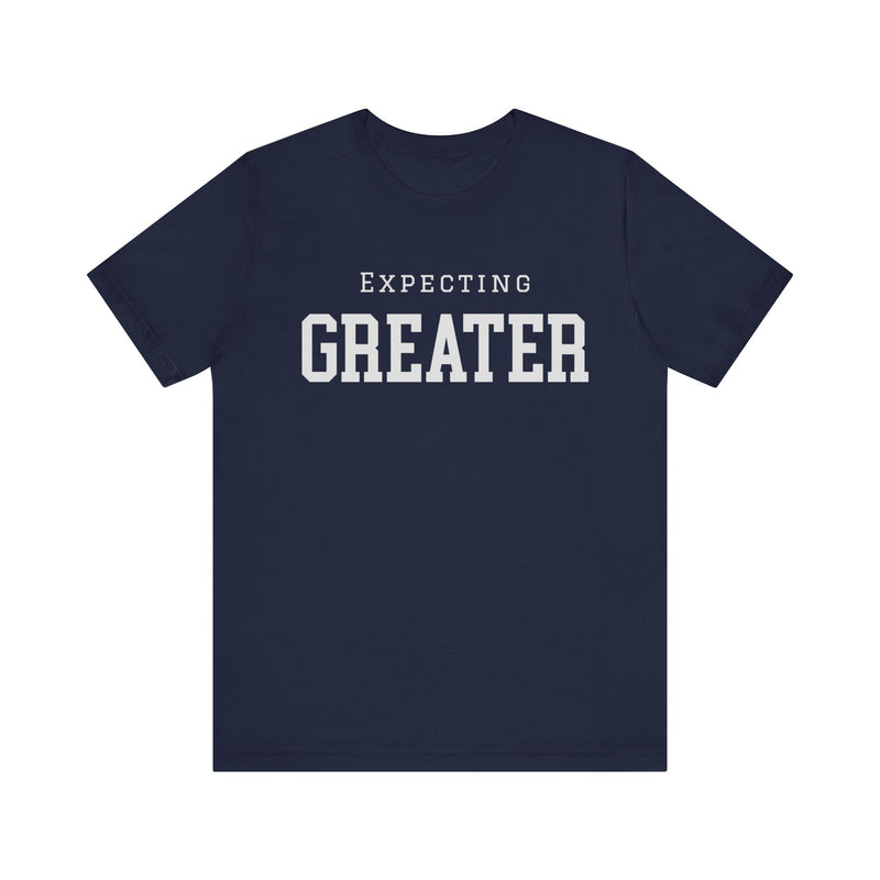 Faith-based sweatshirt with 'Expecting Greater' message – hopeful and bold Christian apparel by Klippette"