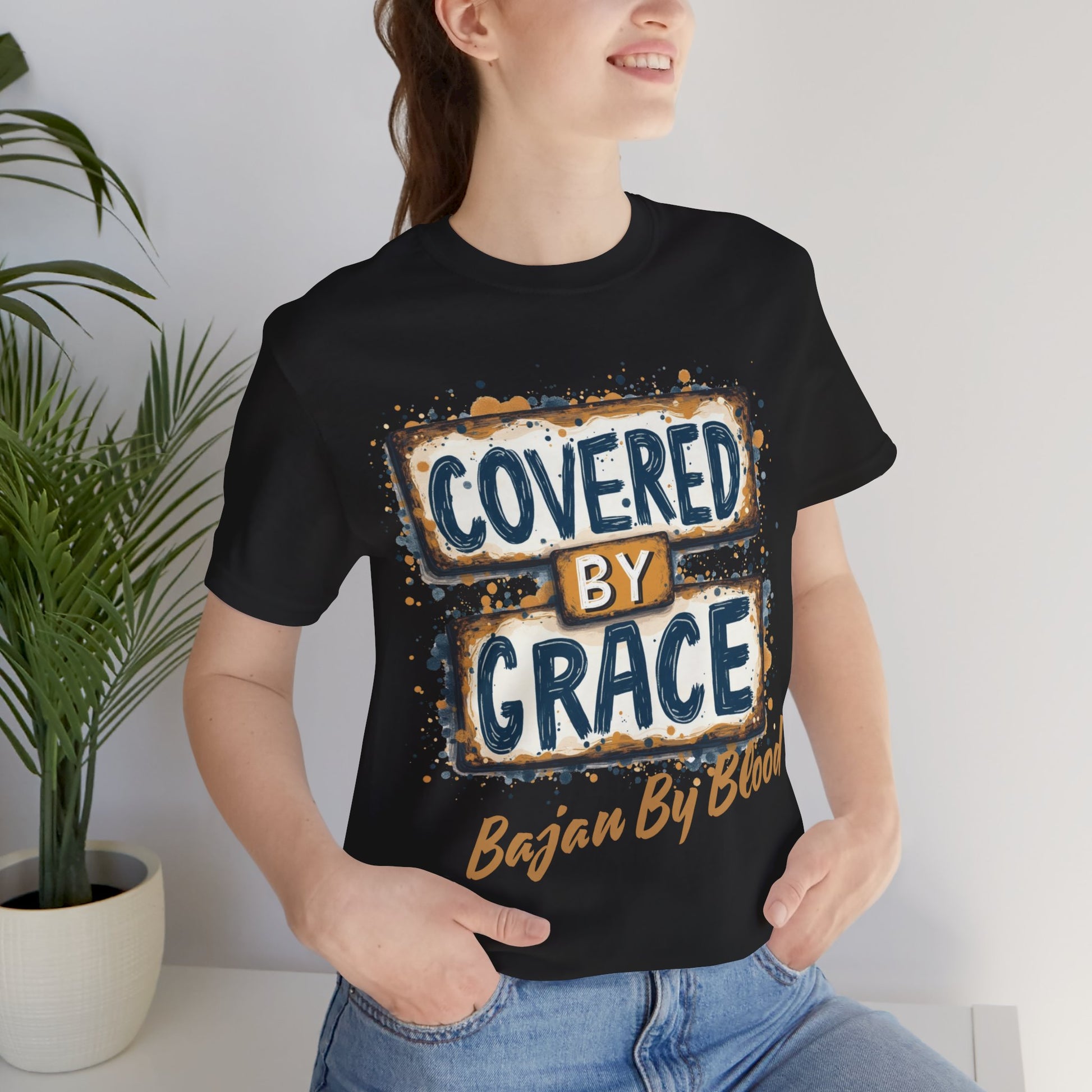 Covered by Grace, Bajan by Blood T-Shirt - Klippette Joy
