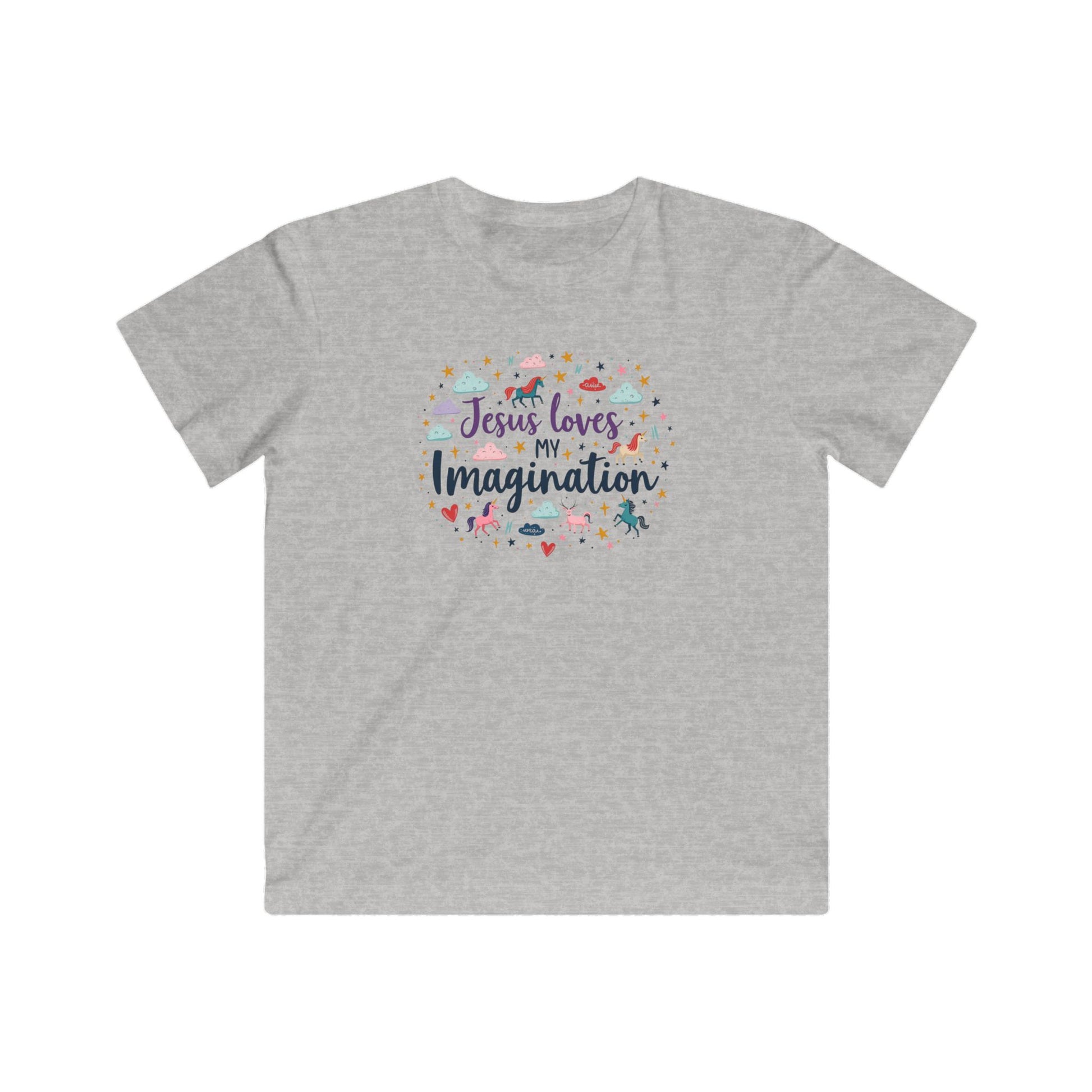 Jesus Loves My Imagination Fine Jersey T-shirt - Klippette Joy