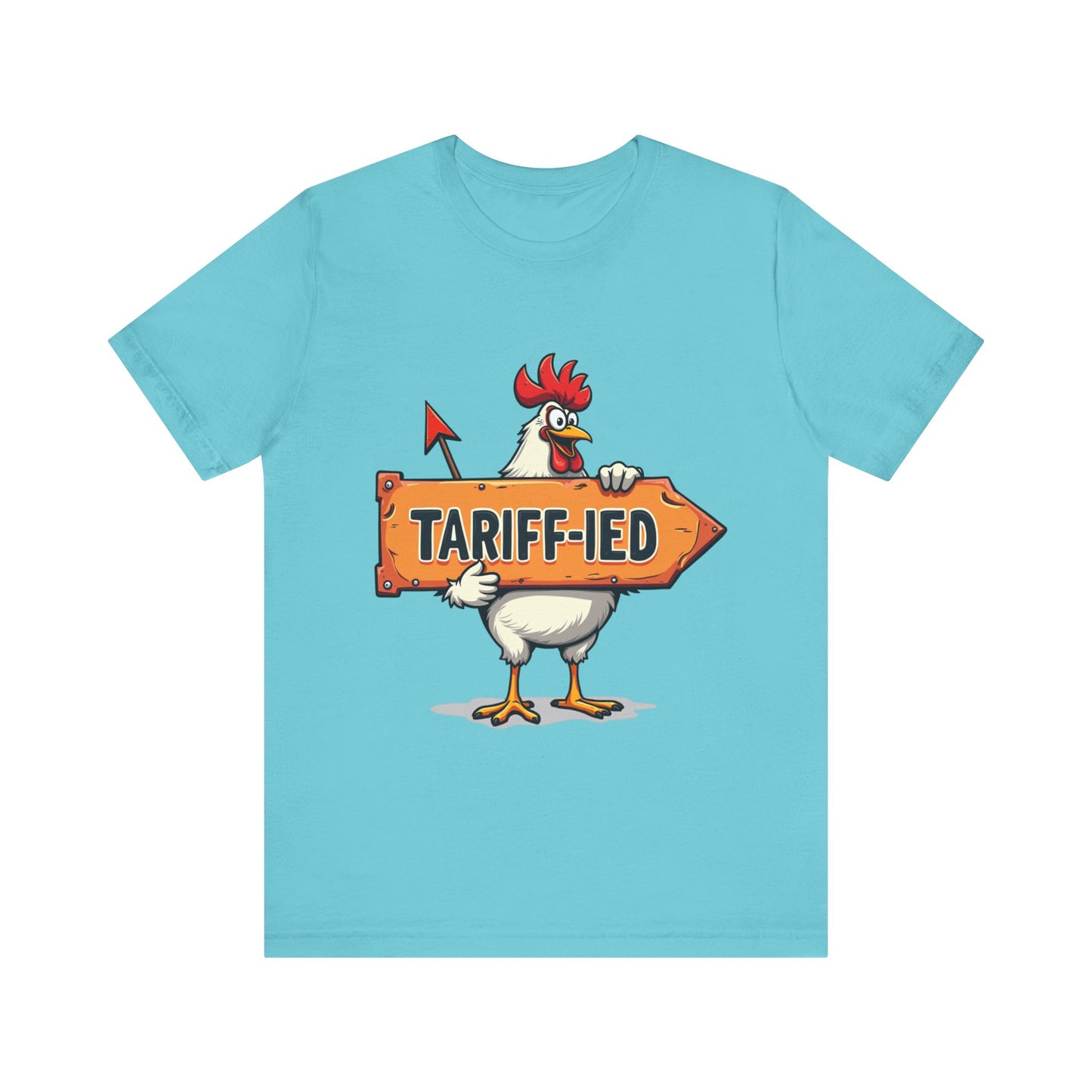 Funny 'Tariff-ied' t-shirt – playful pun design with personality by Klippette