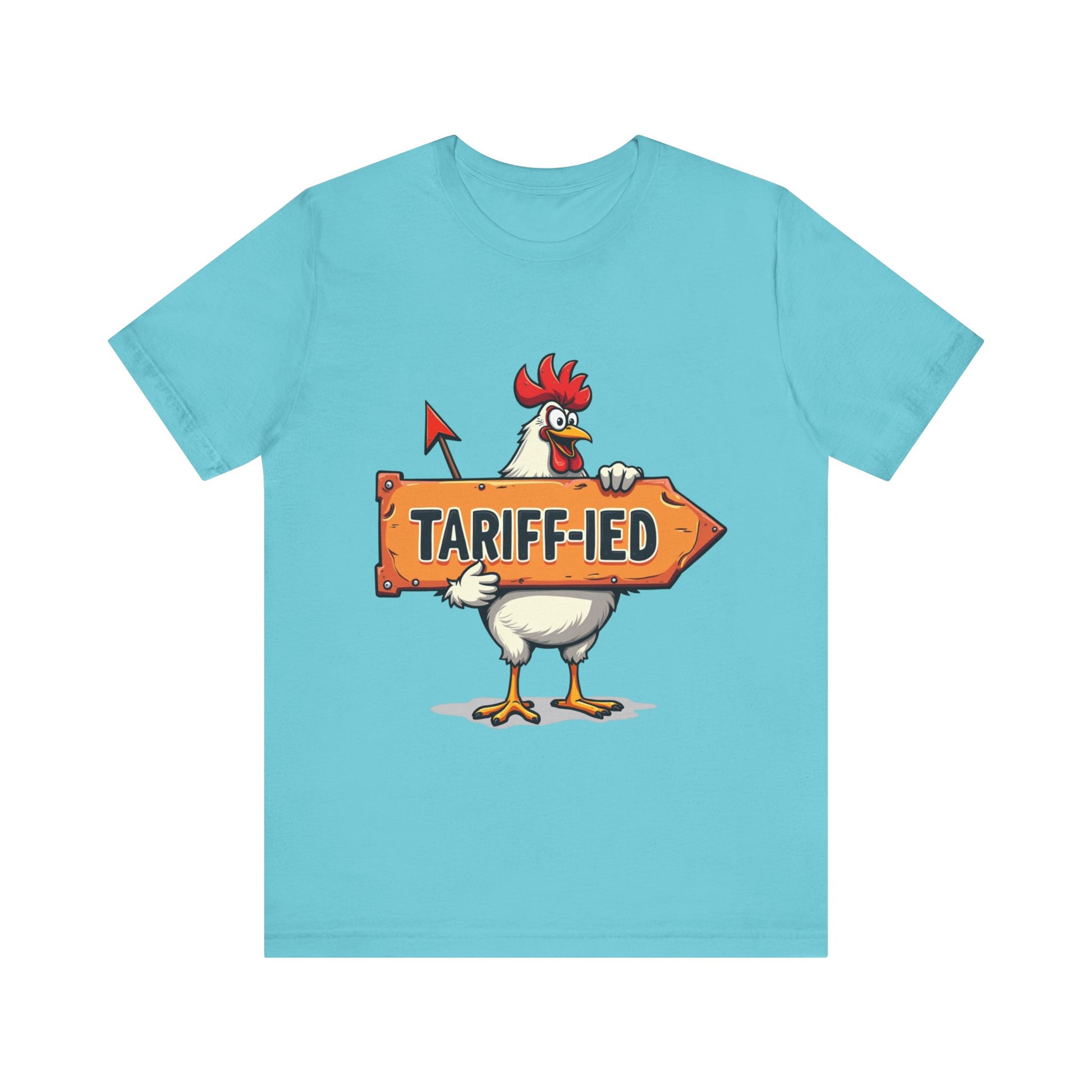 Funny 'Tariff-ied' t-shirt – playful pun design with personality by Klippette