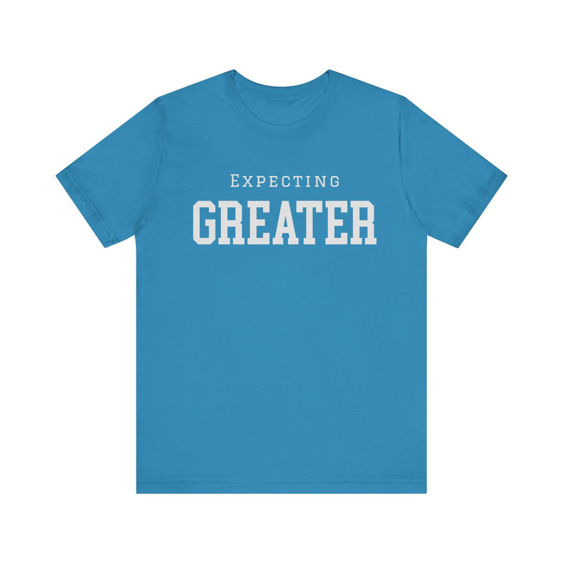 Faith-based sweatshirt with 'Expecting Greater' message – hopeful and bold Christian apparel by Klippette"