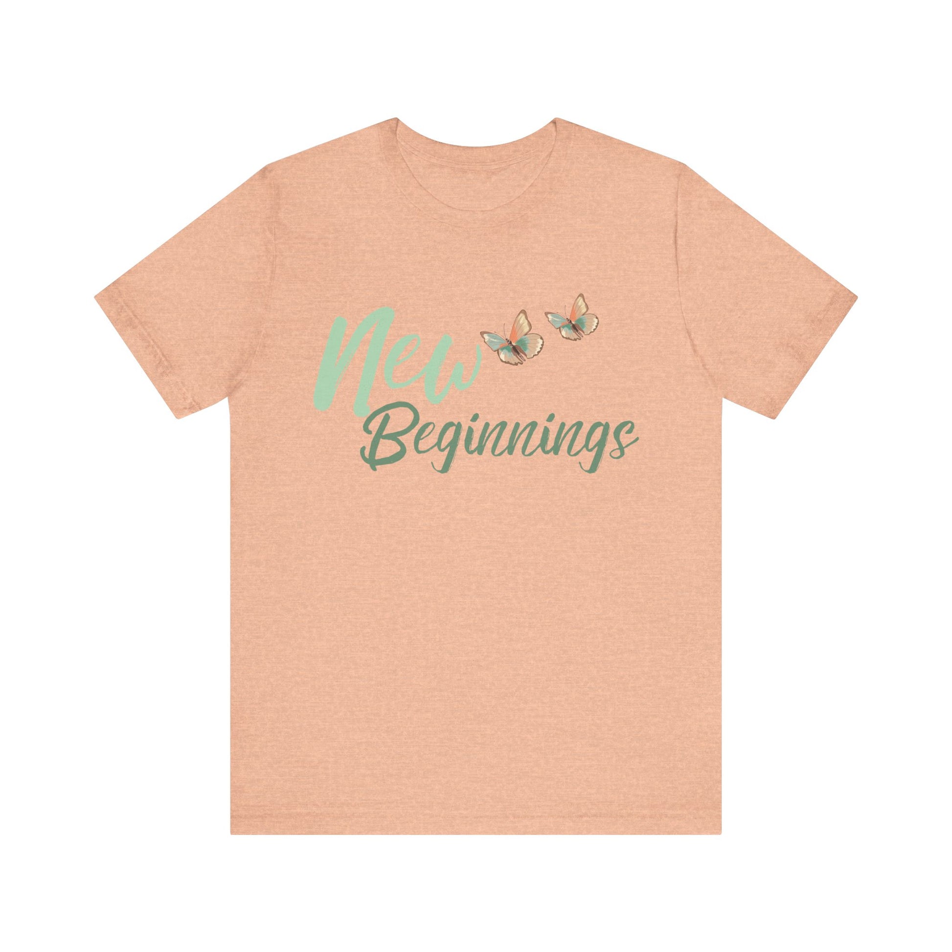 Christian tee with 'New Beginnings' – symbolic fresh start design by Klippette"

