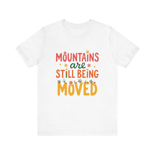  Christian sweatshirt with 'Mountains are still being moved' – faith in miracles and worship theme by Klippette"


