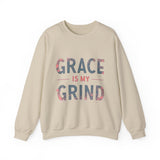 Grace is My Grind -Inspirational Crewneck Sweatshirt