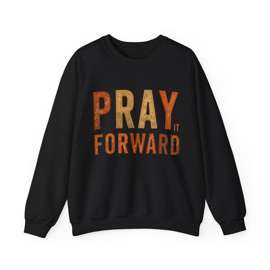 "Inspirational 'Pray it forward' design on faith-based mug – uplifting Christian gift by Klippette