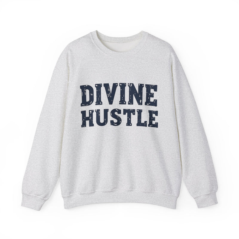 Modern Christian t-shirt with 'Divine Hustle' design – spiritual ambition theme by Klippette