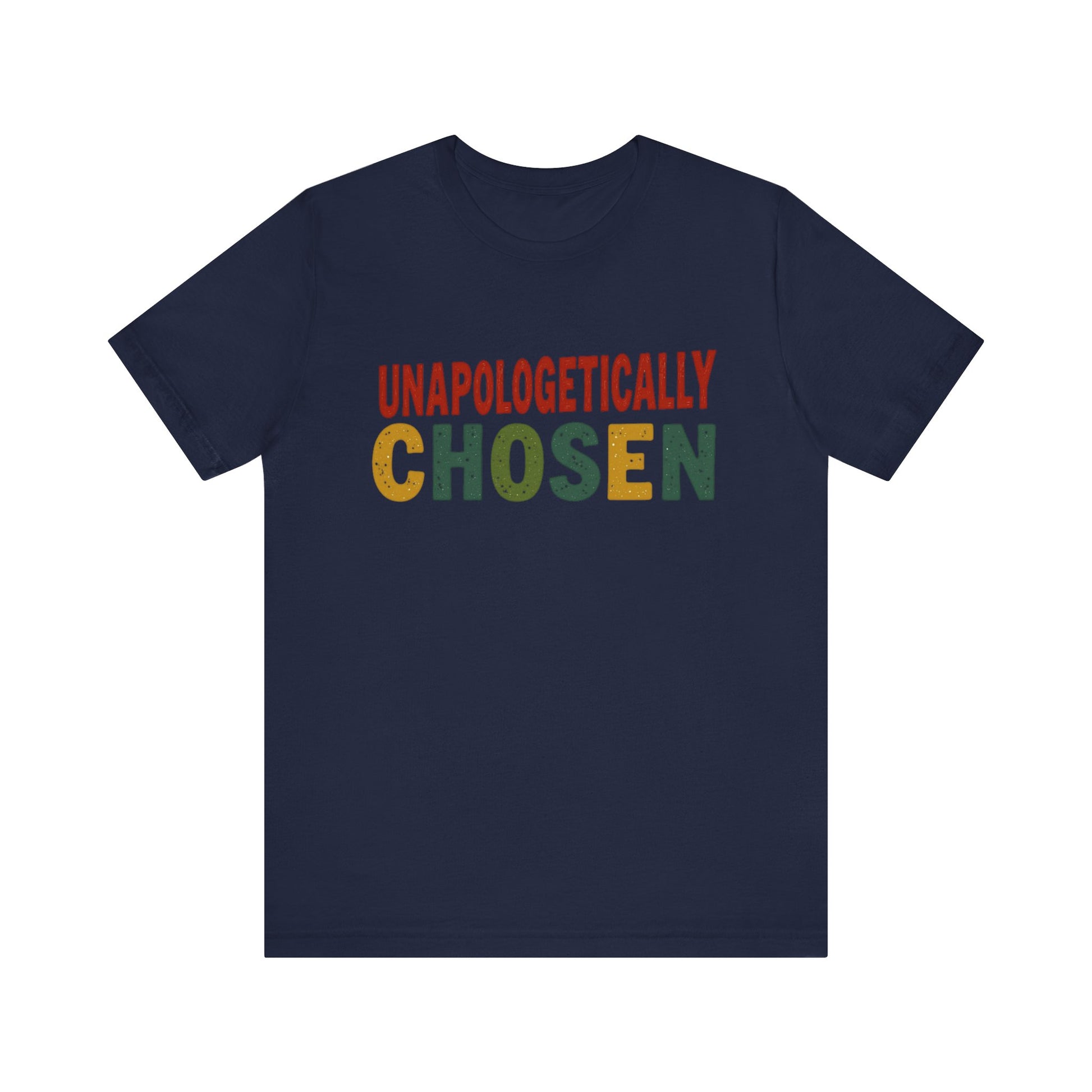 Minimalist 'Unapologetically Chosen, ' t-shirt – faith-based Christian apparel declaring identity in Christ by Klippette