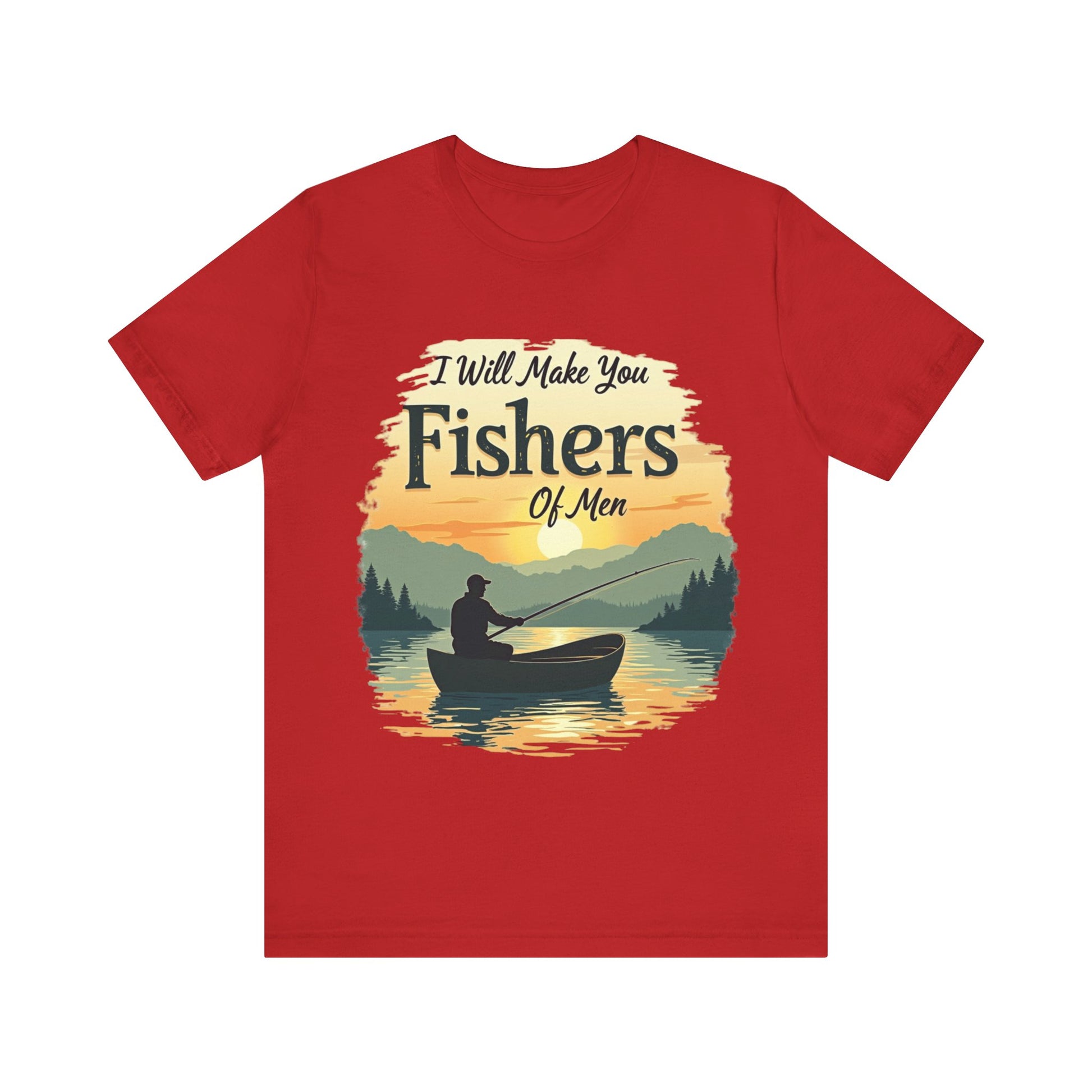 Bold 'Fishers of Men' t-shirt – evangelism-inspired Christian design from Klippette"
