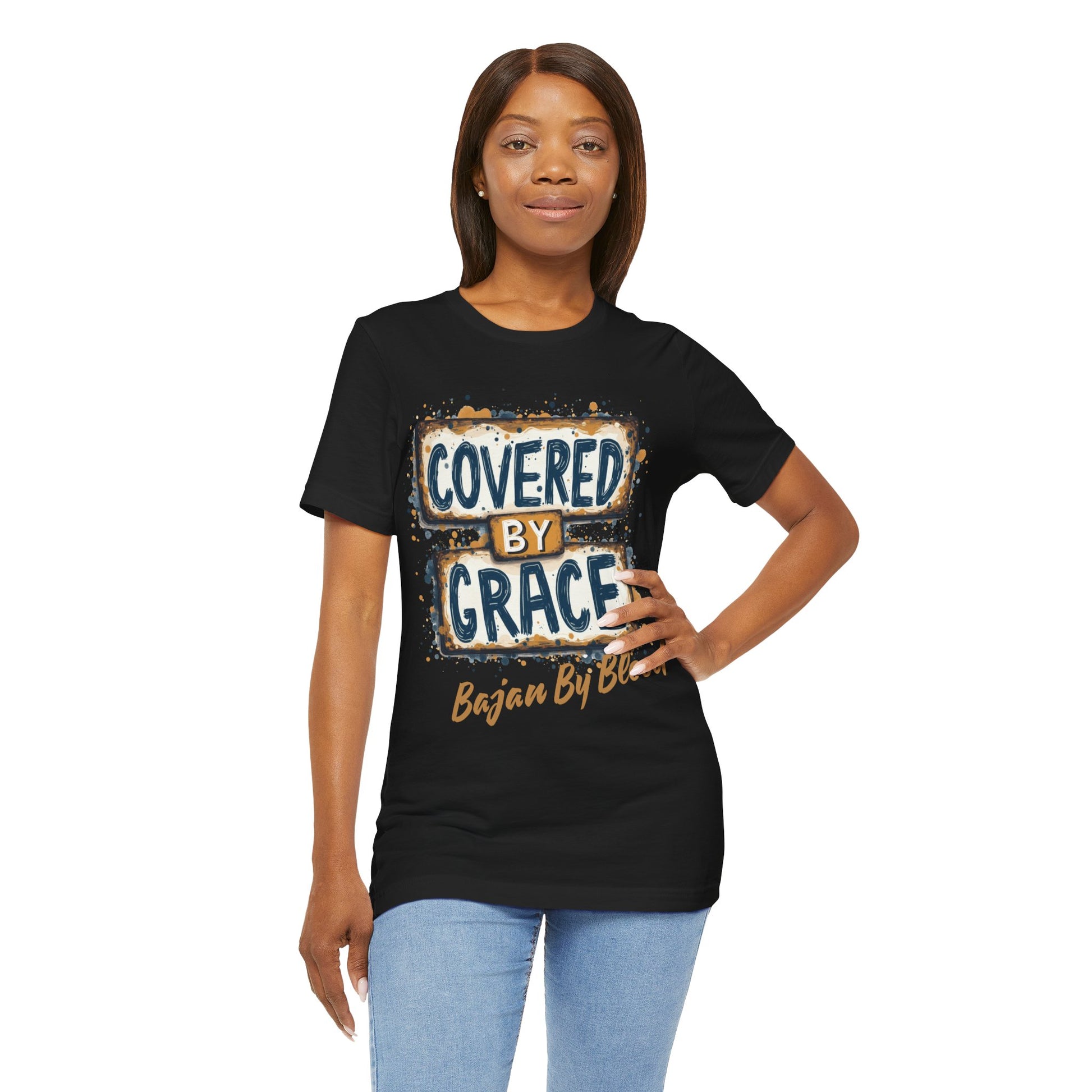 Covered by Grace, Bajan by Blood T-Shirt - Klippette Joy