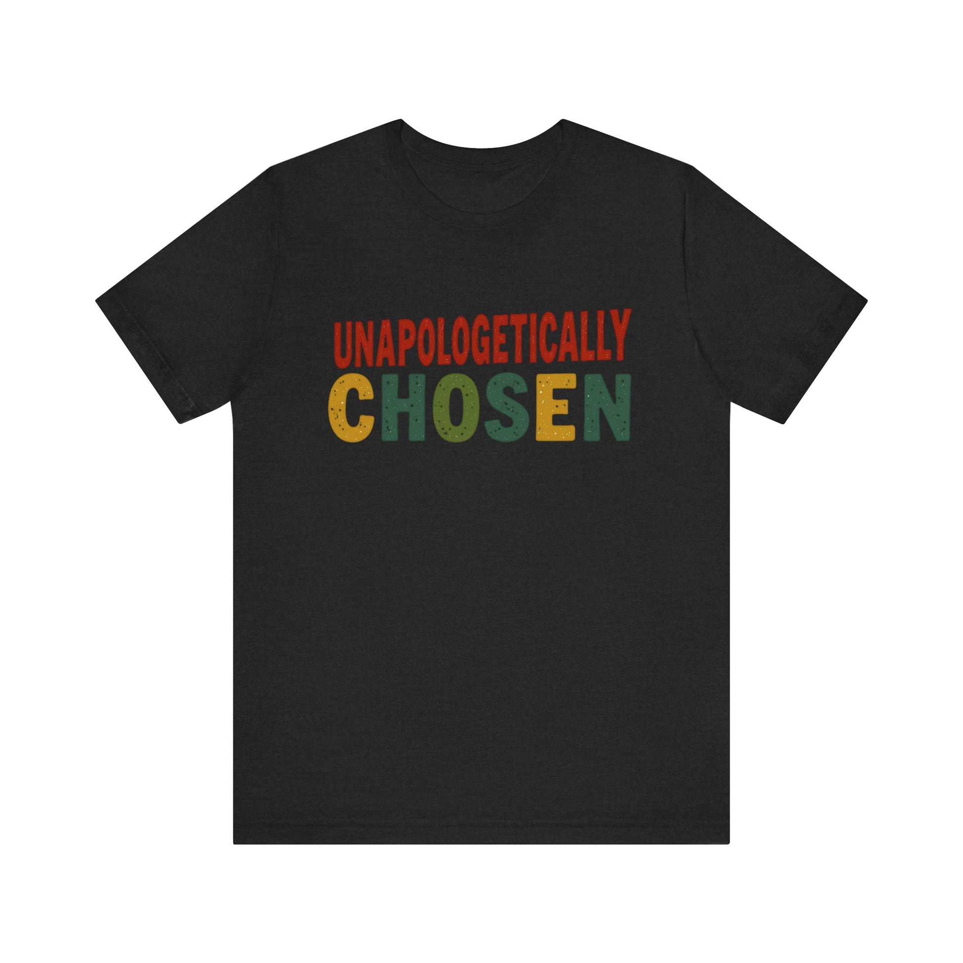 Minimalist 'Unapologetically Chosen, ' t-shirt – faith-based Christian apparel declaring identity in Christ by Klippette
