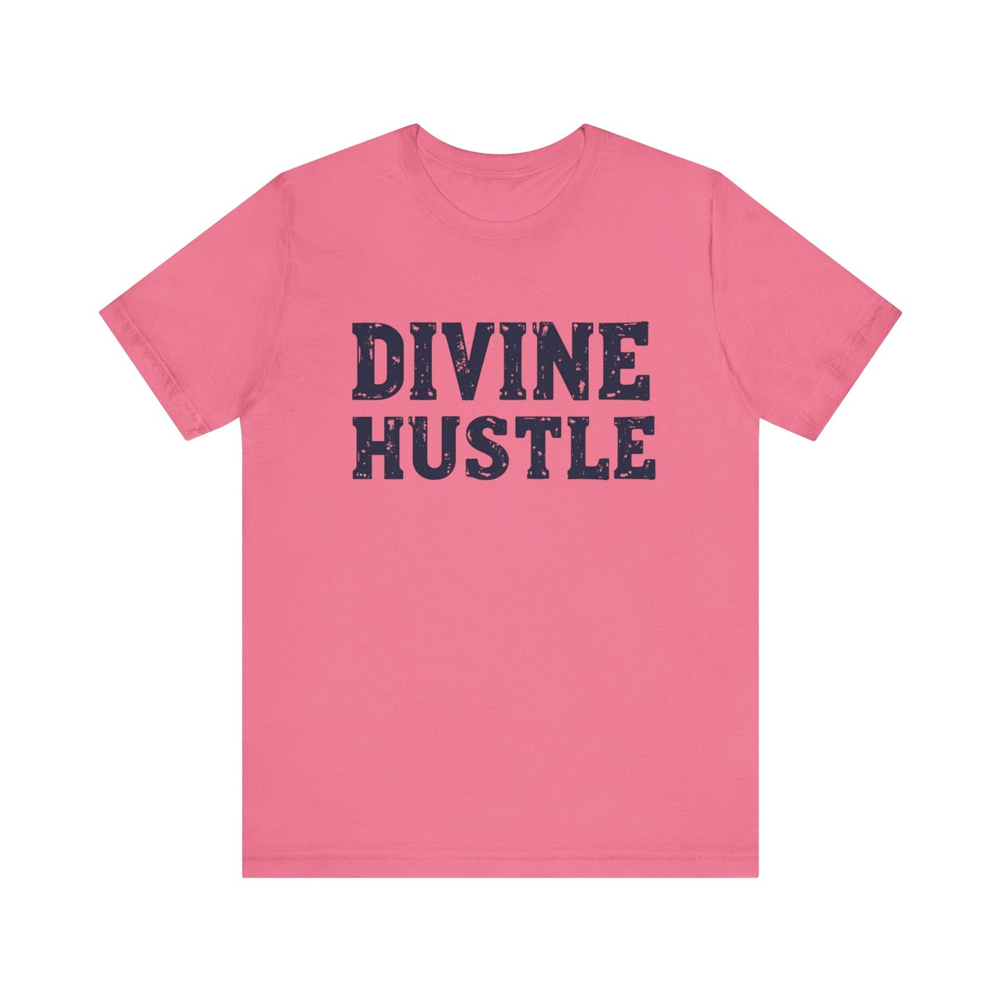 Modern Christian t-shirt with 'Divine Hustle' design – spiritual ambition theme by Klippette