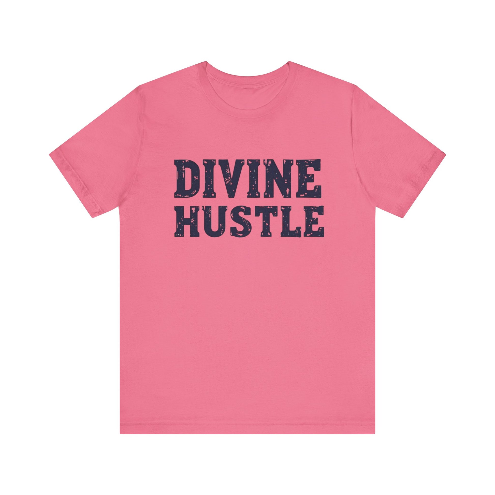 Modern Christian t-shirt with 'Divine Hustle' design – spiritual ambition theme by Klippette
