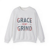 Grace is My Grind -Inspirational Crewneck Sweatshirt