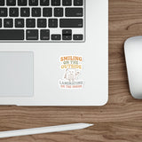 Smiling on the Outside, Laminating on the Inside Sticker