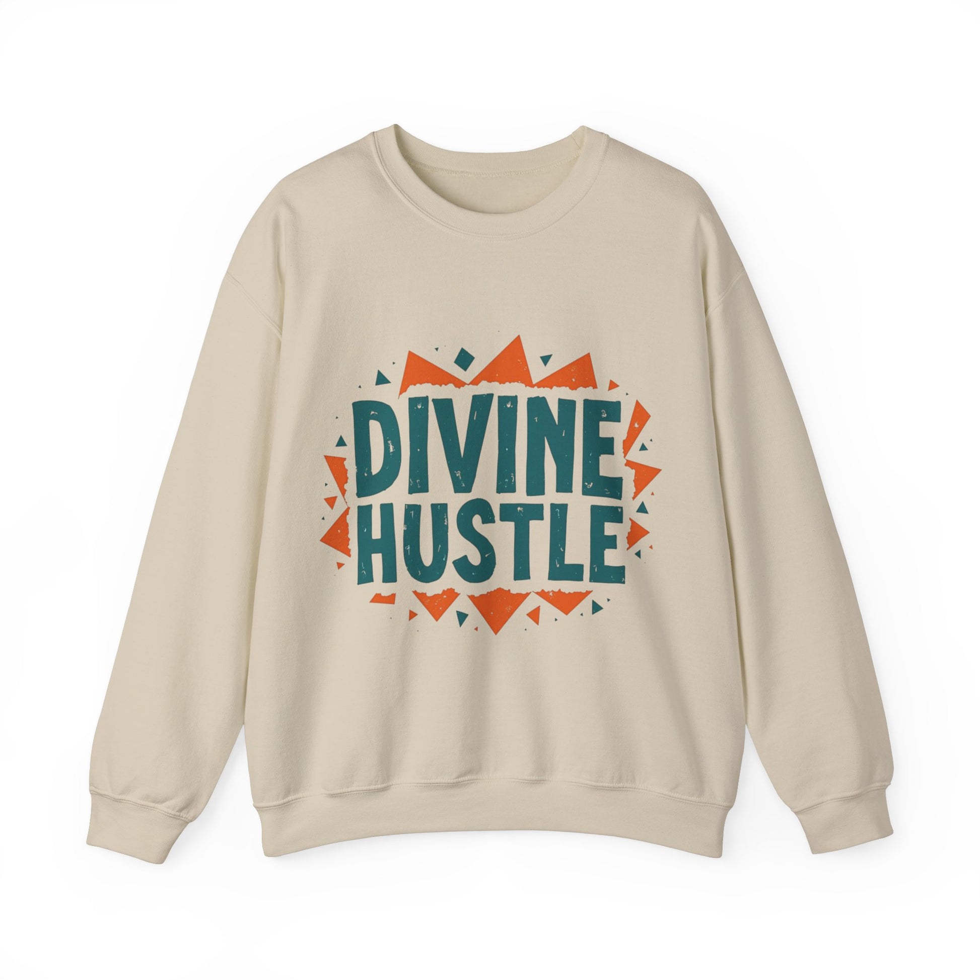 Modern Christian t-shirt with 'Divine Hustle' design – spiritual ambition theme by Klippette