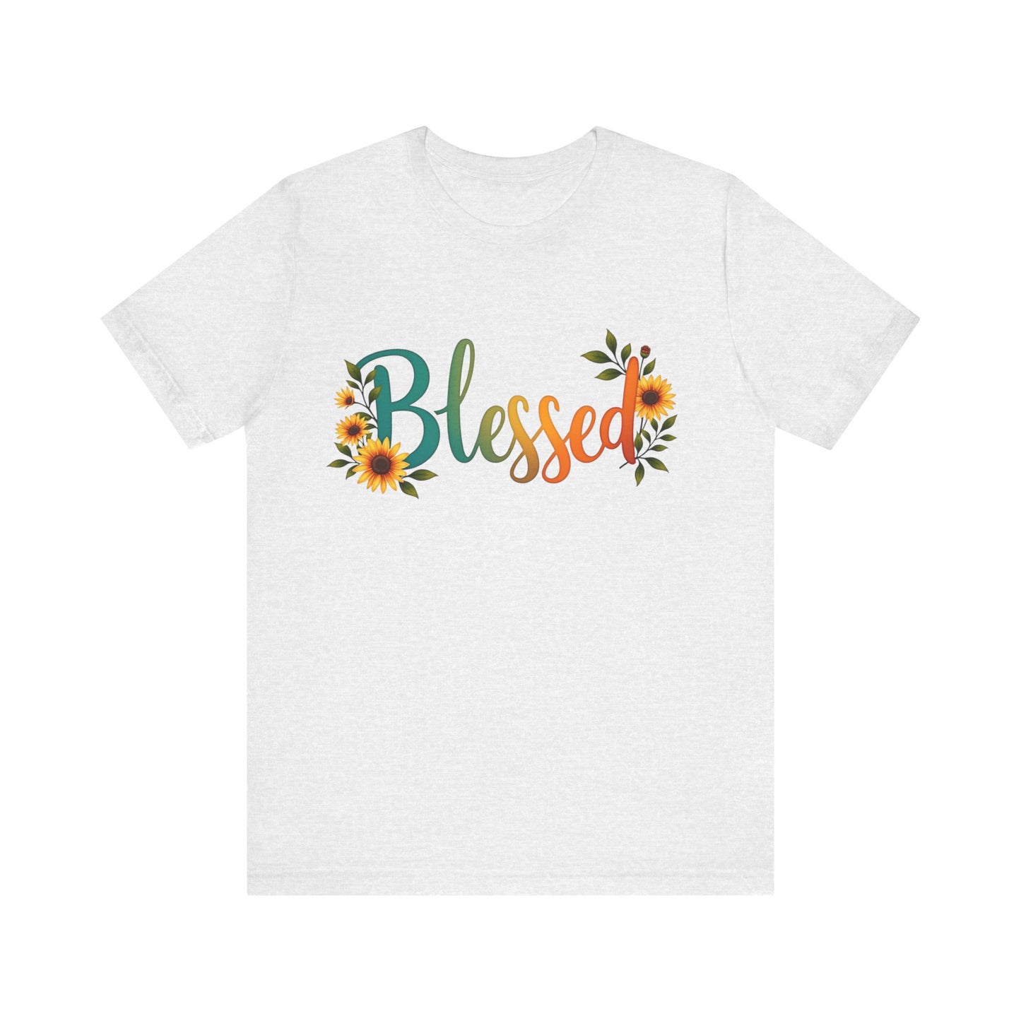 "Simple 'Blessed' Christian t-shirt – minimalist faith design by Klippette