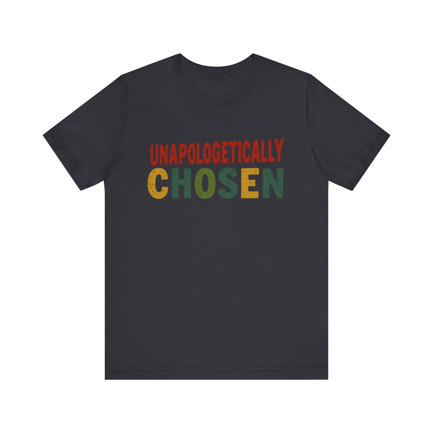 Minimalist 'Unapologetically Chosen, ' t-shirt – faith-based Christian apparel declaring identity in Christ by Klippette