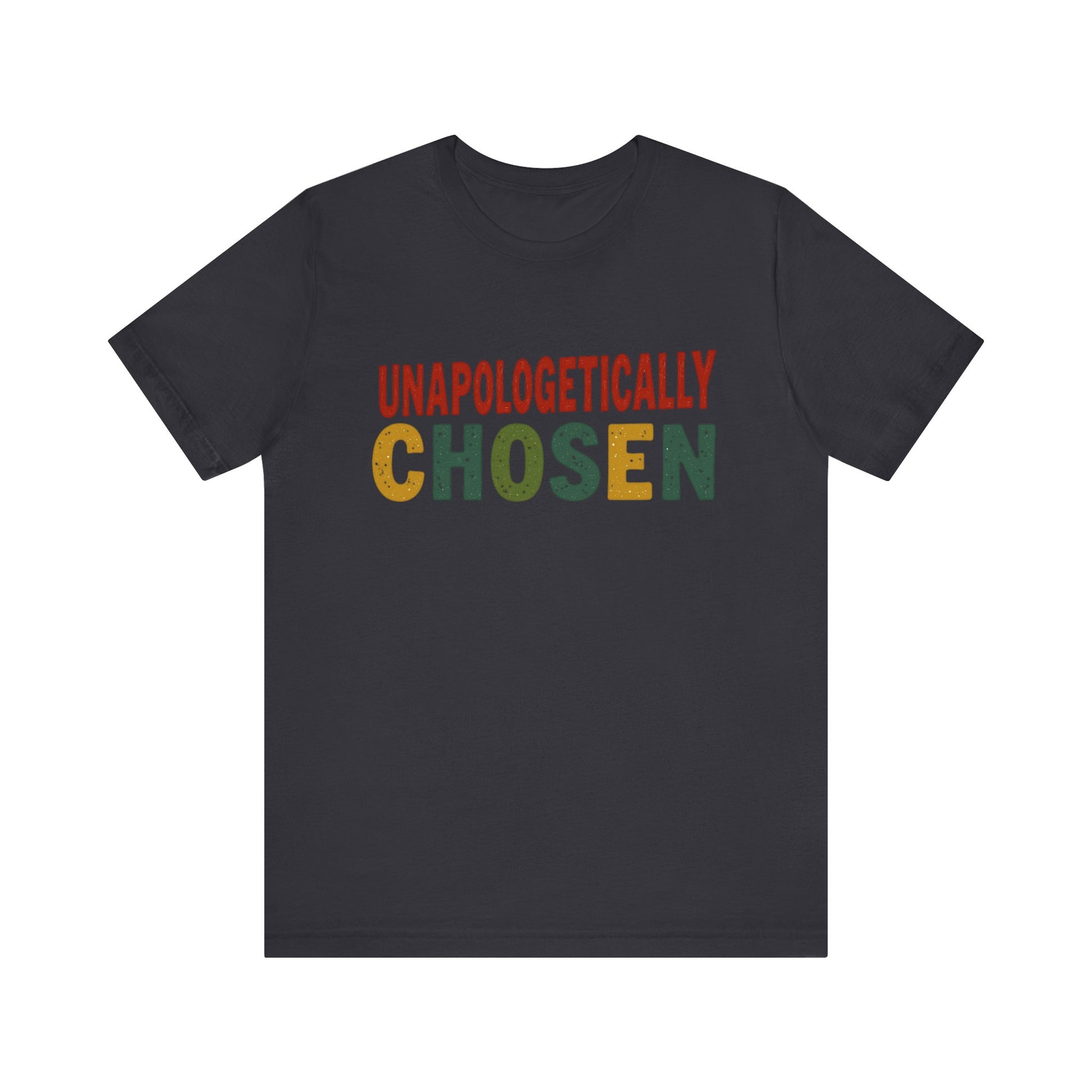 Minimalist 'Unapologetically Chosen, ' t-shirt – faith-based Christian apparel declaring identity in Christ by Klippette