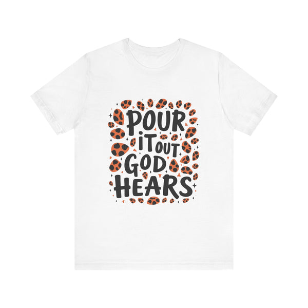 "Faith-based shirt reminding believers that God listens to every prayer"