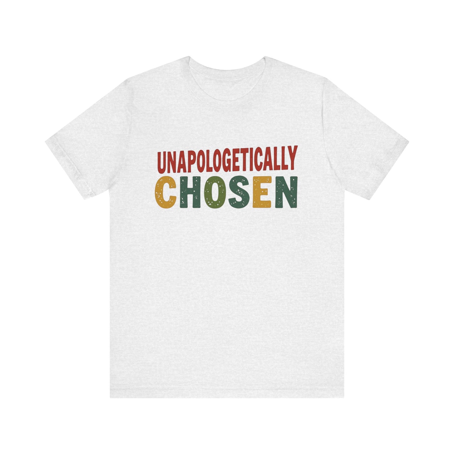 Minimalist 'Unapologetically Chosen, ' t-shirt – faith-based Christian apparel declaring identity in Christ by Klippette