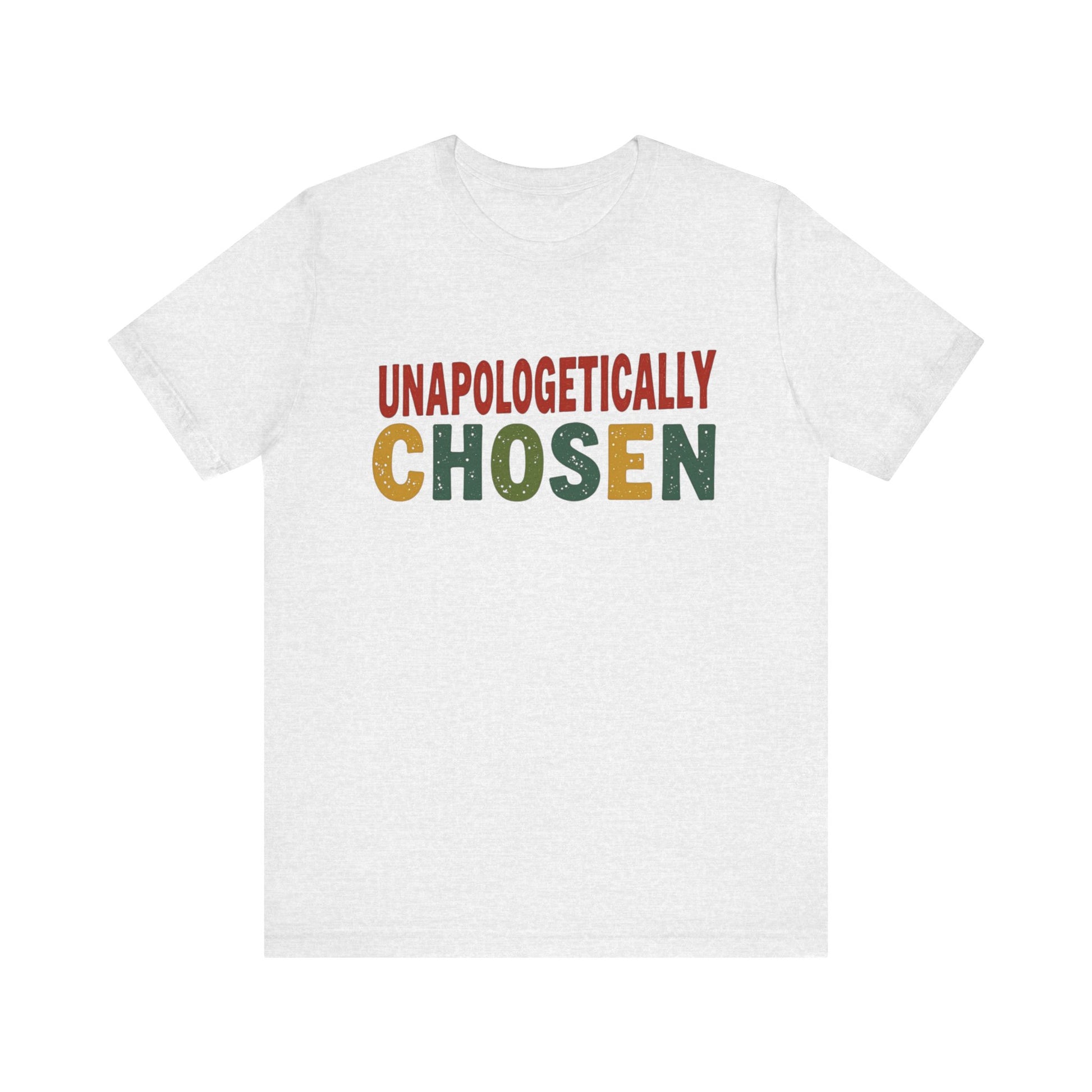 Minimalist 'Unapologetically Chosen, ' t-shirt – faith-based Christian apparel declaring identity in Christ by Klippette