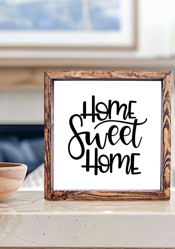 Home Sweet Home Wooden Sign